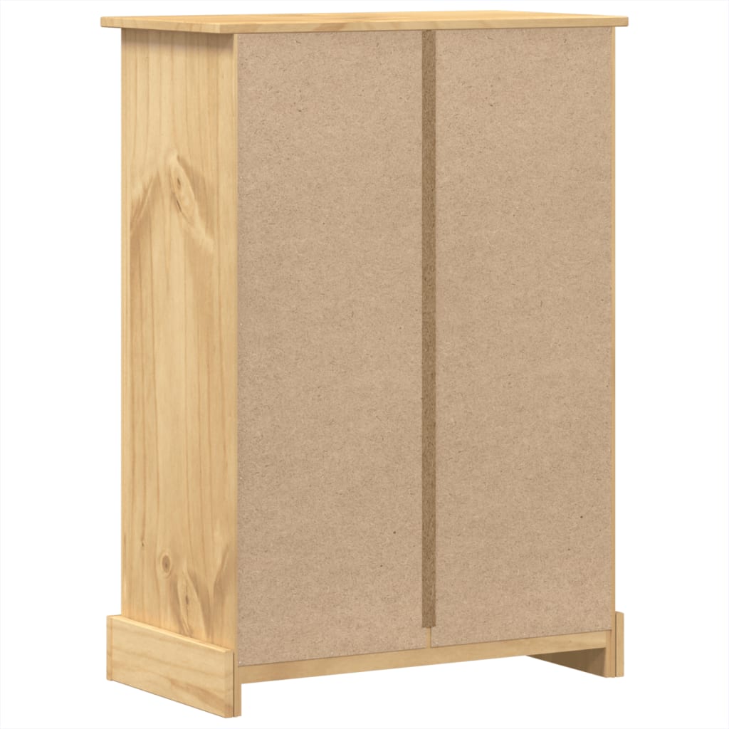 vidaXL Chest of Drawers Corona 80x43x114 cm Solid Wood Pine