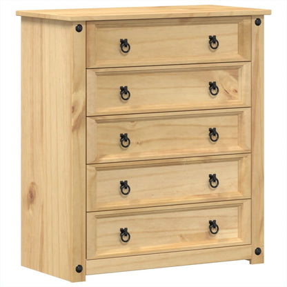 vidaXL Chest of Drawers "Corona" 80x40x89 cm Solid Wood Pine