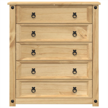 vidaXL Chest of Drawers "Corona" 80x40x89 cm Solid Wood Pine