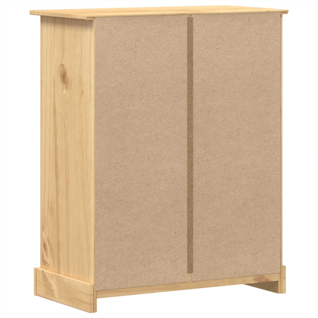vidaXL Chest of Drawers Corona 92x48x114 cm Solid Wood Pine