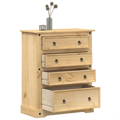 vidaXL Chest of Drawers Corona 92x48x114 cm Solid Wood Pine