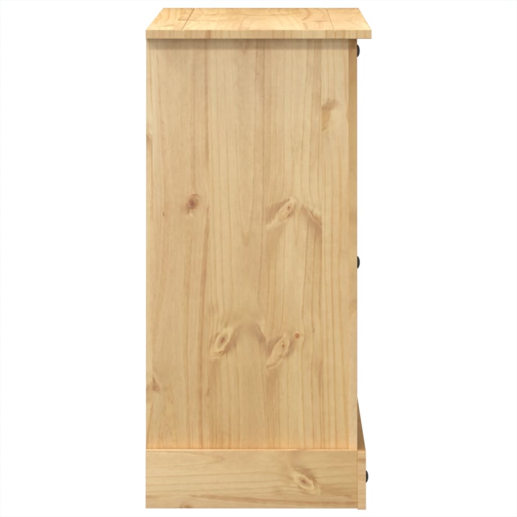 vidaXL Chest of Drawers "Corona" 110x43x91 cm Solid Wood Pine