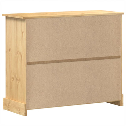 vidaXL Chest of Drawers "Corona" 110x43x91 cm Solid Wood Pine