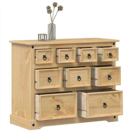 vidaXL Chest of Drawers Corona 101x45x82 cm Solid Wood Pine