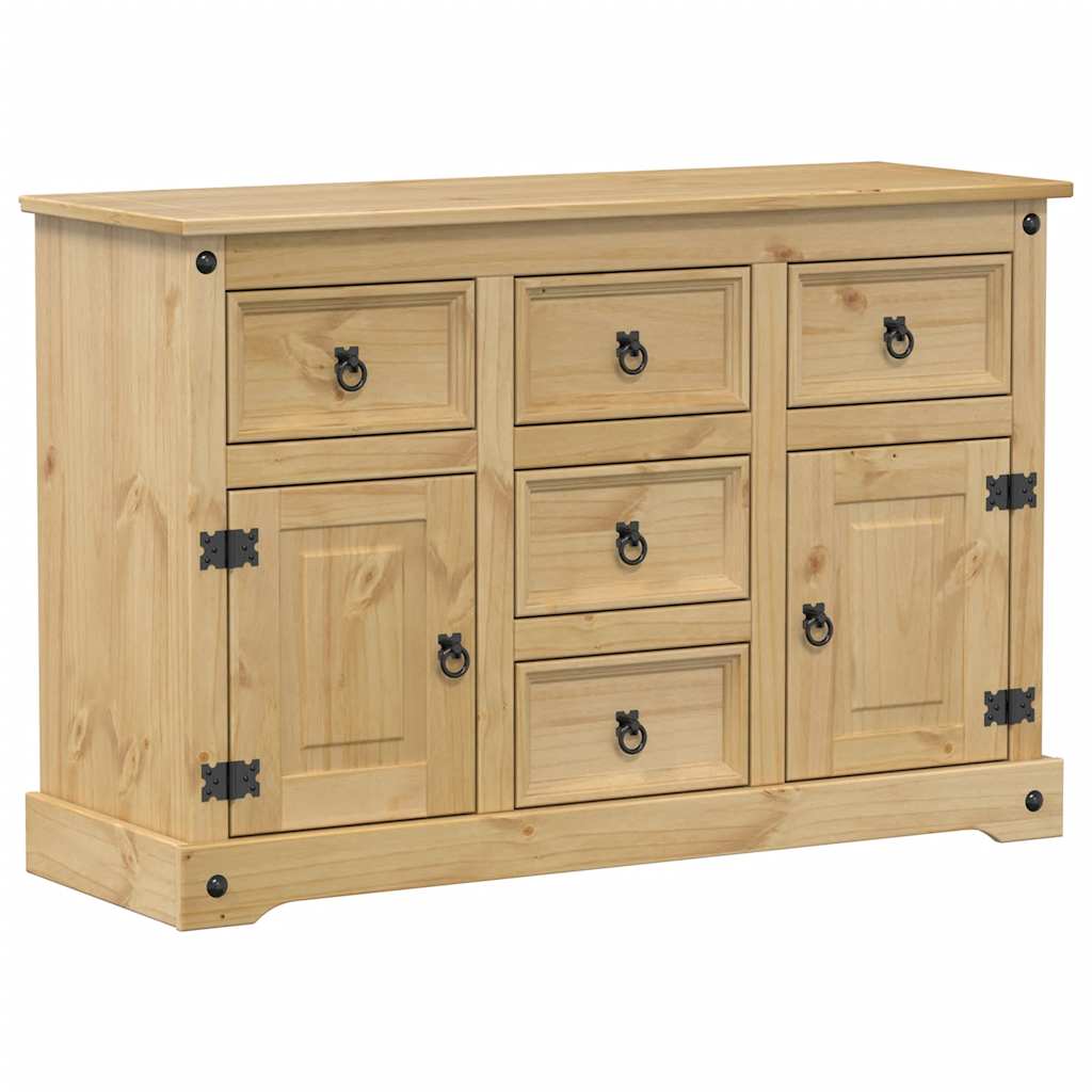 vidaXL Sideboard "Corona" 112x40x75 cm Solid Wood Pine