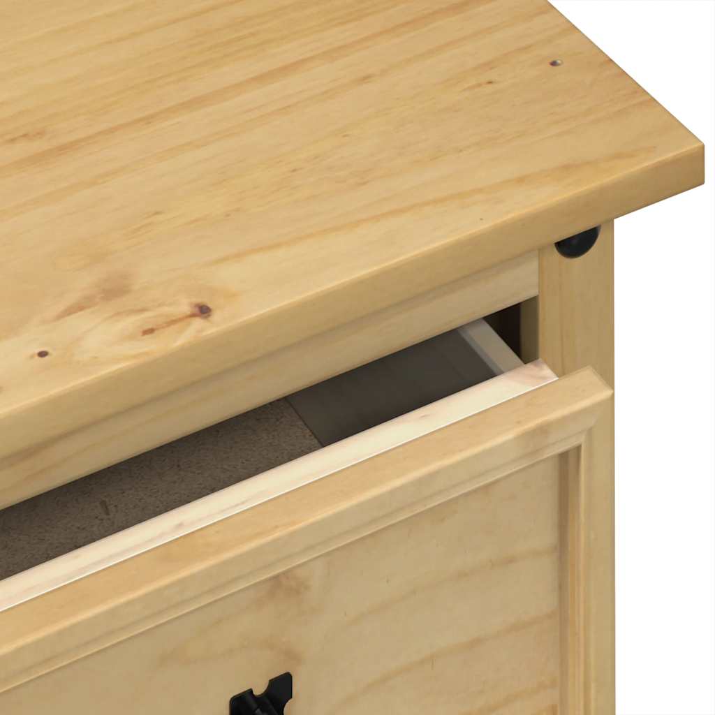 vidaXL Dressing Table Corona 110x47x75 cm Solid Wood Pine