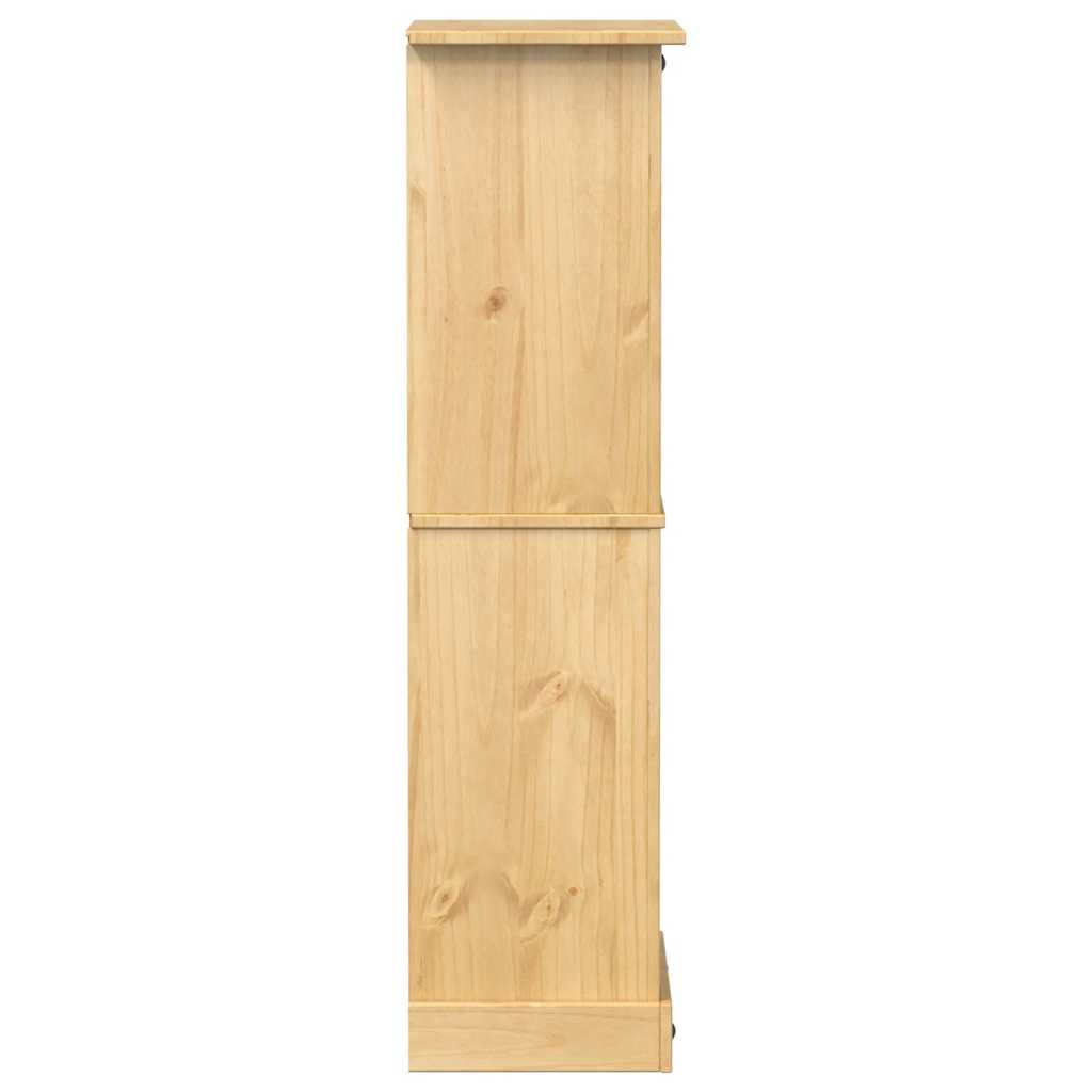 vidaXL Wine Rack Corona 56x35x134.5 cm Solid Wood Pine