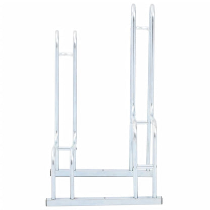vidaXL Bicycle Stand for 2 Bikes Floor Freestanding Galvanised Steel