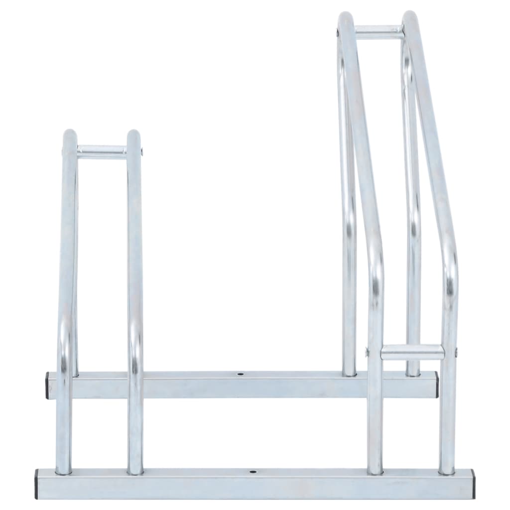 vidaXL Bicycle Stand for 2 Bikes Floor Freestanding Galvanised Steel