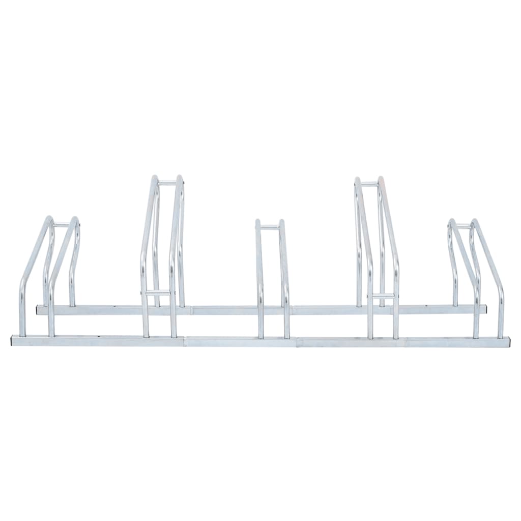vidaXL Bicycle Stand for 5 Bikes Floor Freestanding Galvanised Steel