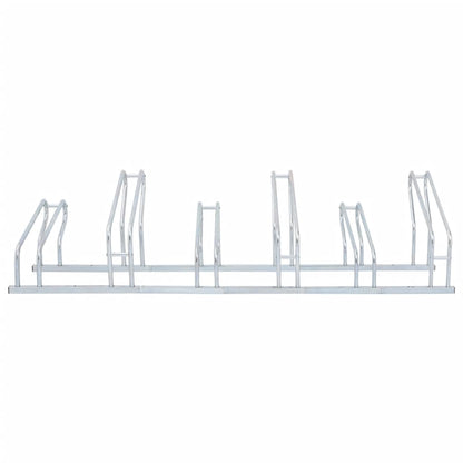 vidaXL Bicycle Stand for 6 Bikes Floor Freestanding Galvanised Steel
