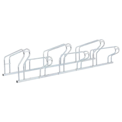 vidaXL Bicycle Stand for 6 Bikes Floor Freestanding Galvanised Steel