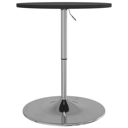 vidaXL Bar Table Black 60x60x90 cm Engineered Wood and Chromed Steel