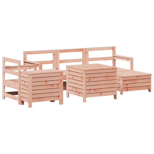 vidaXL 7 Piece Garden Sofa Set Solid Wood Douglas Fir