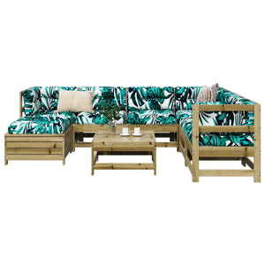 vidaXL 8 Piece Garden Sofa Set Impregnated Wood Pine