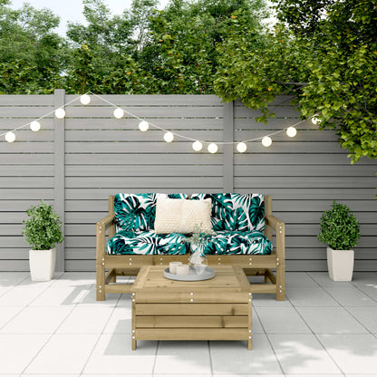 vidaXL 3 Piece Garden Sofa Set Impregnated Wood Pine