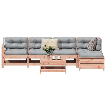 vidaXL 6 Piece Garden Sofa Set Solid Wood Douglas Fir