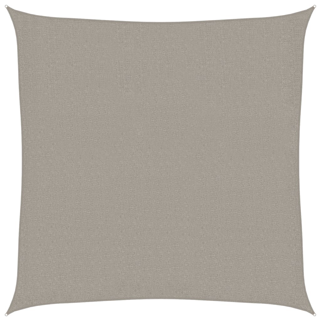 vidaXL Sunshade Sail 160 g/m² Square Light Grey 2x2 m HDPE