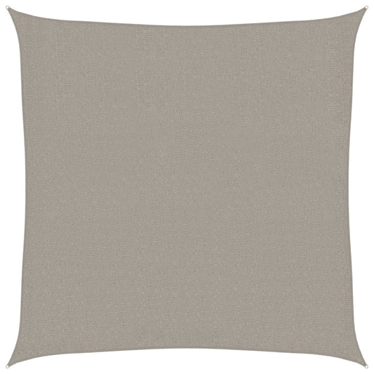 vidaXL Sunshade Sail 160 g/m² Square Light Grey 2x2 m HDPE