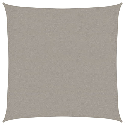 vidaXL Sunshade Sail 160 g/m² Square Light Grey 2.5x2.5 m HDPE