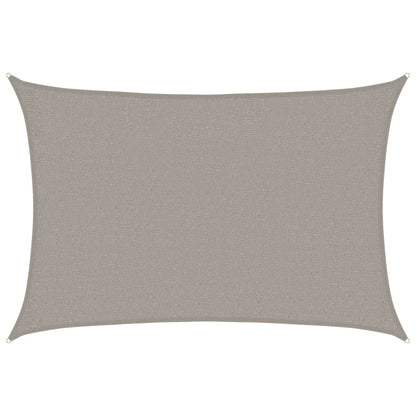 vidaXL Sunshade Sail 160 g/m² Rectangular Light Grey 2x2.5 m HDPE