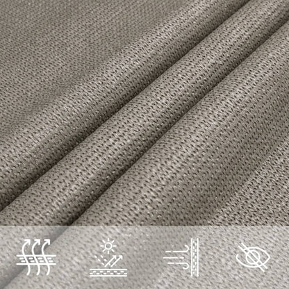 vidaXL Sunshade Sail 160 g/m² Rectangular Light Grey 2x2.5 m HDPE