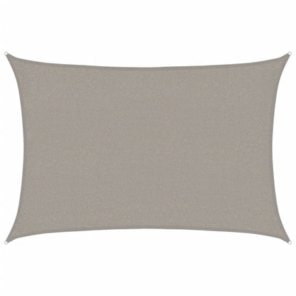 vidaXL Sunshade Sail 160 g/m² Rectangular Light Grey 2x3 m HDPE