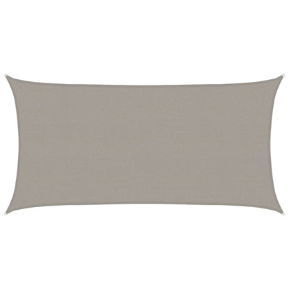 vidaXL Sunshade Sail 160 g/m² Rectangular Light Grey 2x3.5 m HDPE