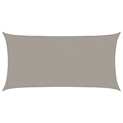 vidaXL Sunshade Sail 160 g/m² Rectangular Light Grey 2x4 m HDPE