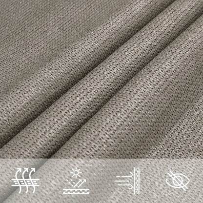 vidaXL Sunshade Sail 160 g/m² Rectangular Light Grey 2x4 m HDPE