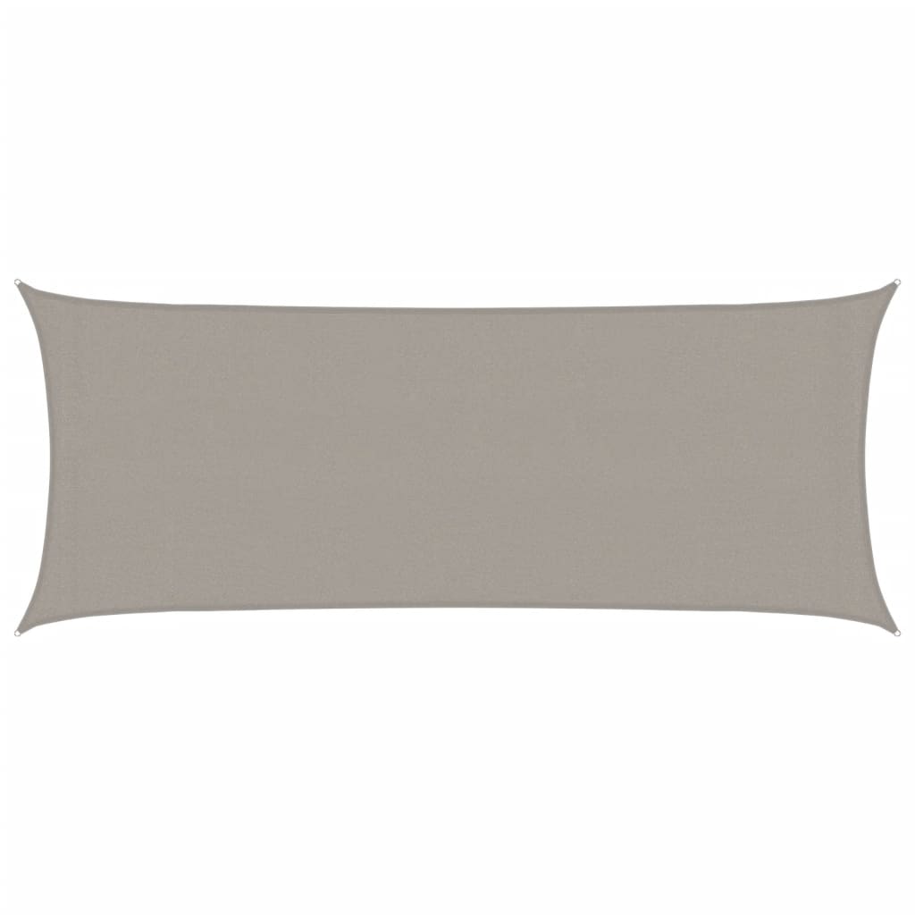 vidaXL Sunshade Sail 160 g/m² Rectangular Light Grey 2x4.5 m HDPE