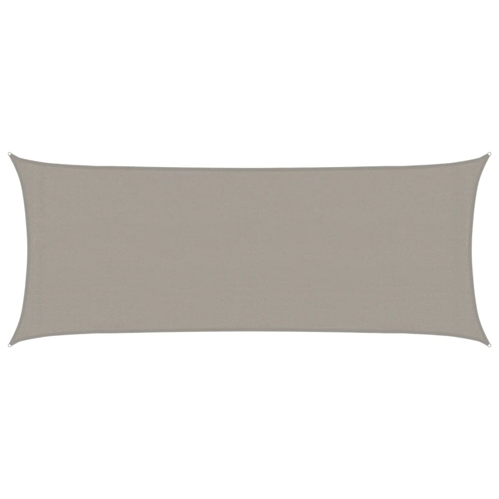 vidaXL Sunshade Sail 160 g/m² Rectangular Light Grey 2x5 m HDPE