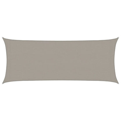 vidaXL Sunshade Sail 160 g/m² Rectangular Light Grey 2x5 m HDPE