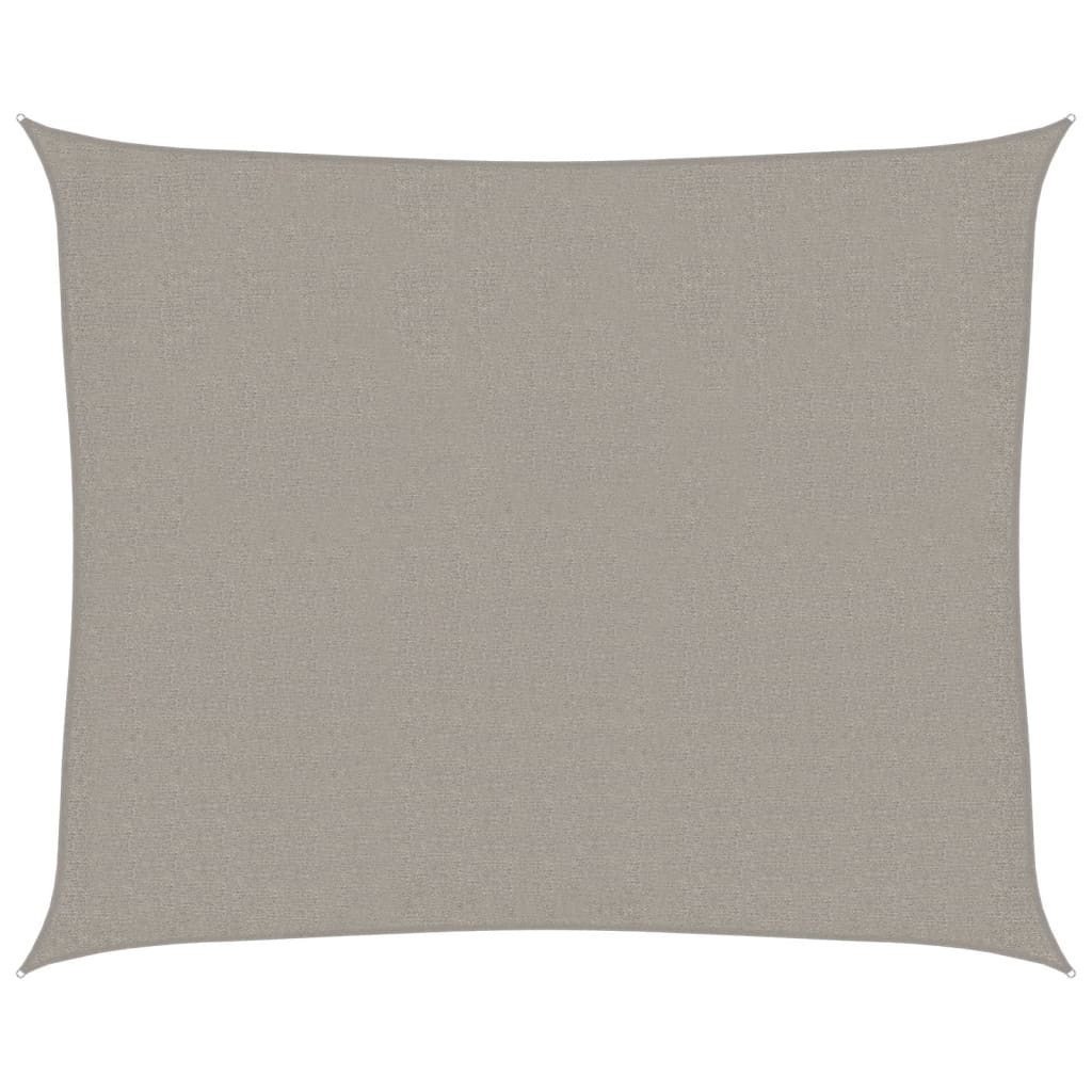 vidaXL Sunshade Sail 160 g/m² Rectangular Light Grey 2.5x3 m HDPE