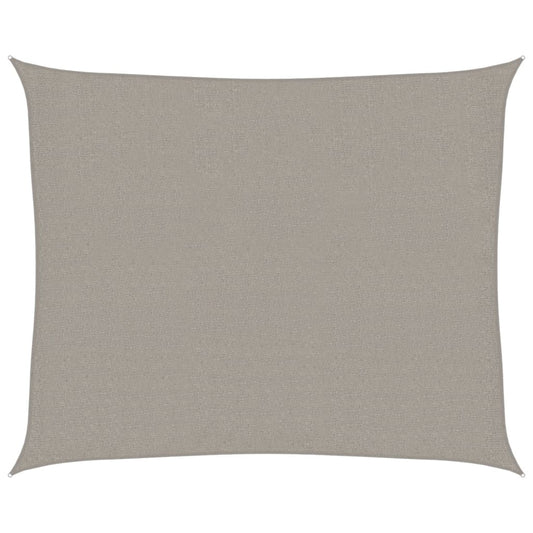 vidaXL Sunshade Sail 160 g/m² Rectangular Light Grey 2.5x3 m HDPE