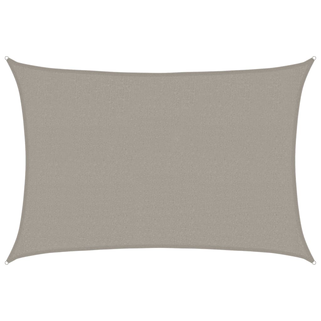vidaXL Sunshade Sail 160 g/m² Rectangular Light Grey 2.5x3.5 m HDPE