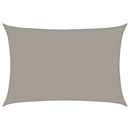 vidaXL Sunshade Sail 160 g/m² Rectangular Light Grey 2.5x3.5 m HDPE