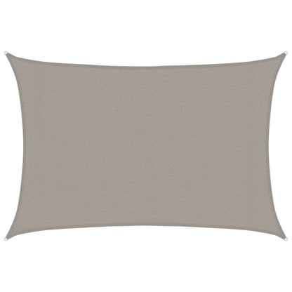 vidaXL Sunshade Sail 160 g/m² Rectangular Light Grey 3x4 m HDPE