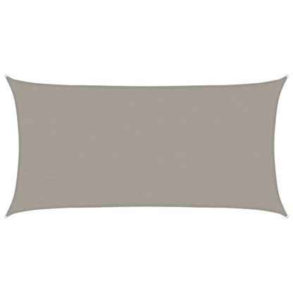 vidaXL Sunshade Sail 160 g/m² Rectangular Light Grey 3x6 m HDPE