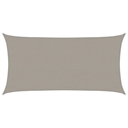 vidaXL Sunshade Sail 160 g/m² Rectangular Light Grey 3x6 m HDPE