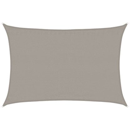 vidaXL Sunshade Sail 160 g/m² Rectangular Light Grey 3.5x4.5 m HDPE