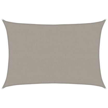 vidaXL Sunshade Sail 160 g/m² Rectangular Light Grey 4x6 m HDPE