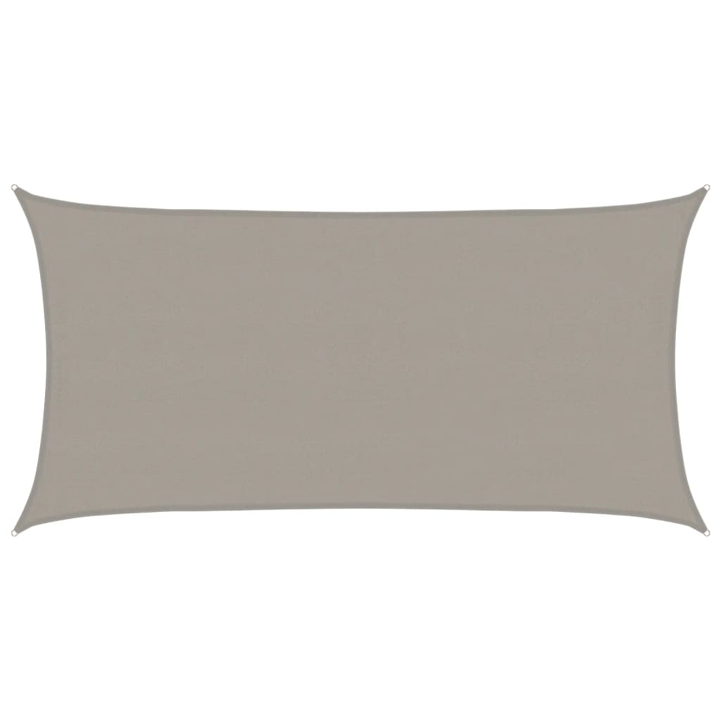 vidaXL Sunshade Sail 160 g/m² Rectangular Light Grey 4x7 m HDPE