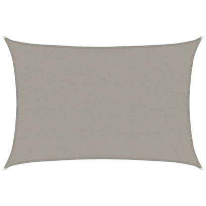 vidaXL Sunshade Sail 160 g/m² Rectangular Light Grey 5x6 m HDPE