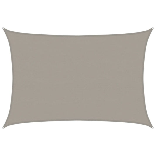 vidaXL Sunshade Sail 160 g/m² Rectangular Light Grey 5x6 m HDPE