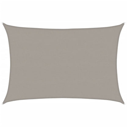 vidaXL Sunshade Sail 160 g/m² Rectangular Light Grey 5x7 m HDPE