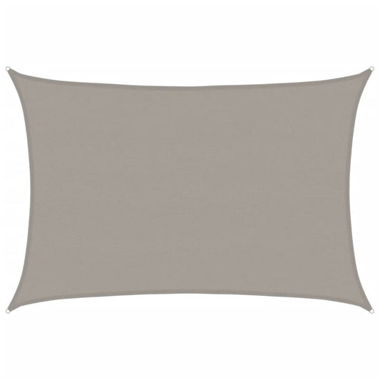 vidaXL Sunshade Sail 160 g/m² Rectangular Light Grey 5x7 m HDPE