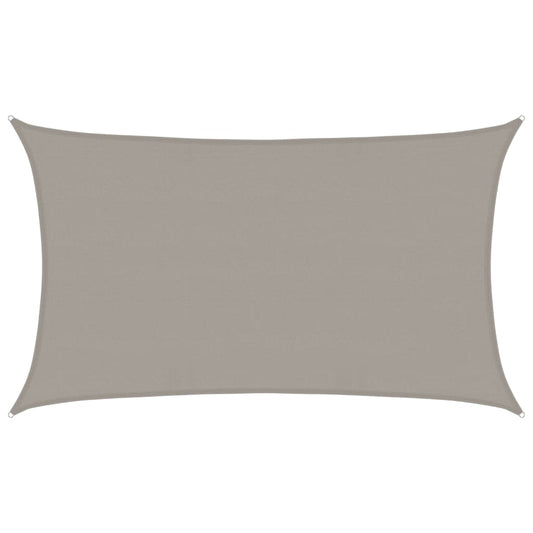 vidaXL Sunshade Sail 160 g/m² Rectangular Light Grey 5x8 m HDPE