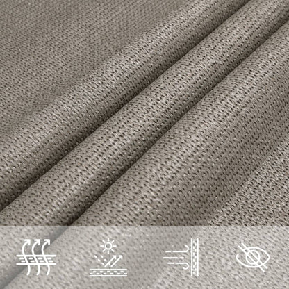 vidaXL Sunshade Sail 160 g/m² Rectangular Light Grey 5x8 m HDPE