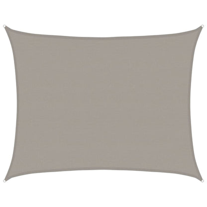 vidaXL Sunshade Sail 160 g/m² Rectangular Light Grey 6x7 m HDPE